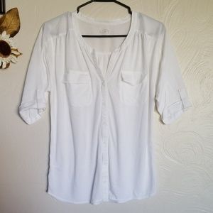 Loft XS white shirt